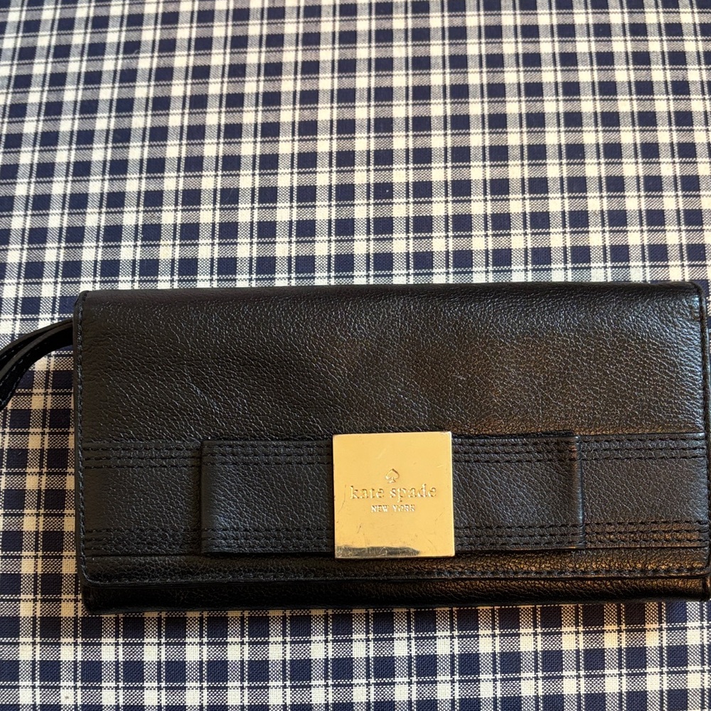 Kate Spade Black Leather Wallet - Picture 2 of 10